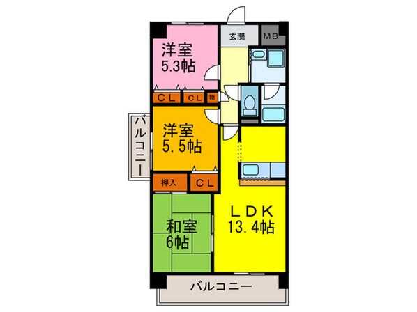 アロッジオＫ・Ｔ・Ｉの物件間取画像